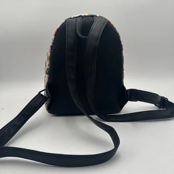 Disney Mini Backpack Bag Marvel Eats The Universe Avengers Cupcakes Food White - Picture 6 of 14